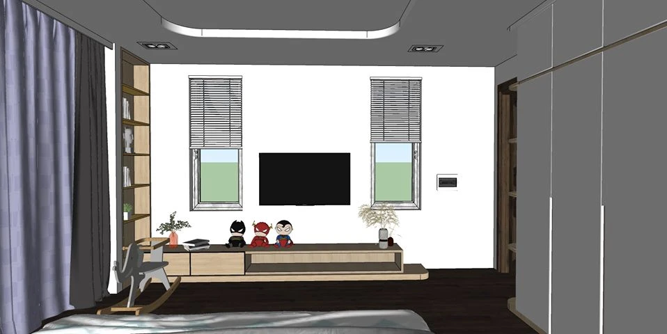 SketchUp Free Sketchup 3d Models Free Download Modern Bedroom ID 101000318 (Diep Vinh)