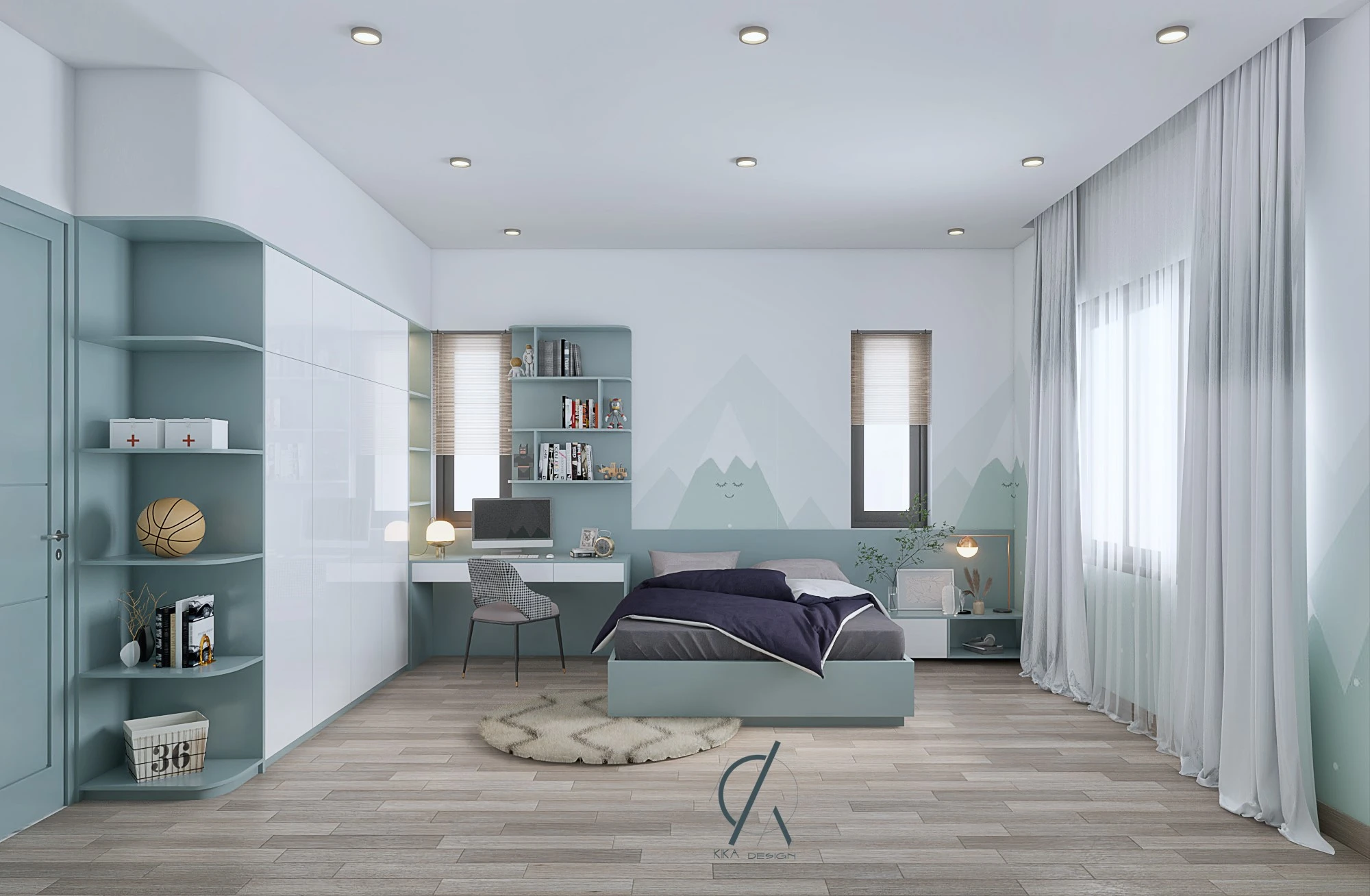 Sketchup 3d Models Free Download Modern Bedroom ID 101000497 (KiKa)