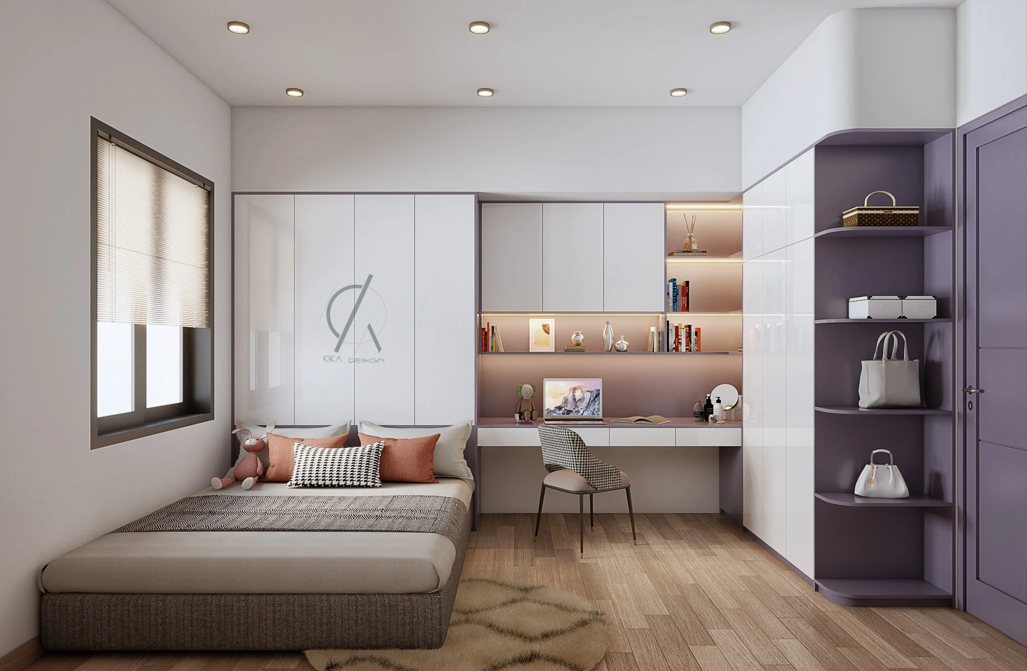 Sketchup 3d Models Free Download Modern Bedroom ID 101000497 (KiKa)