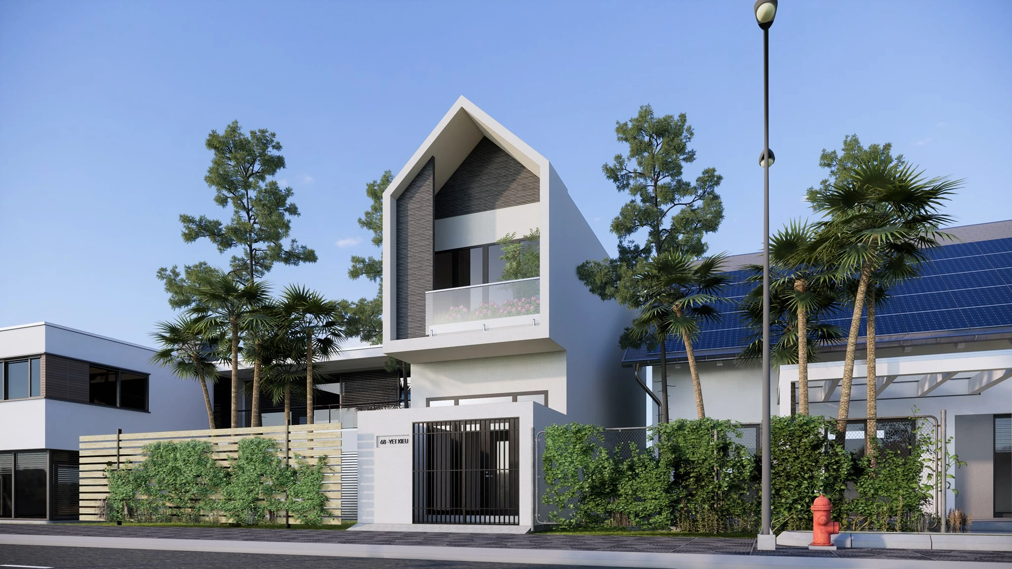 SketchUp Free Sketchup 3d Models Free Download Modern Exterior Vray ID 101000594 (Duong Duong)