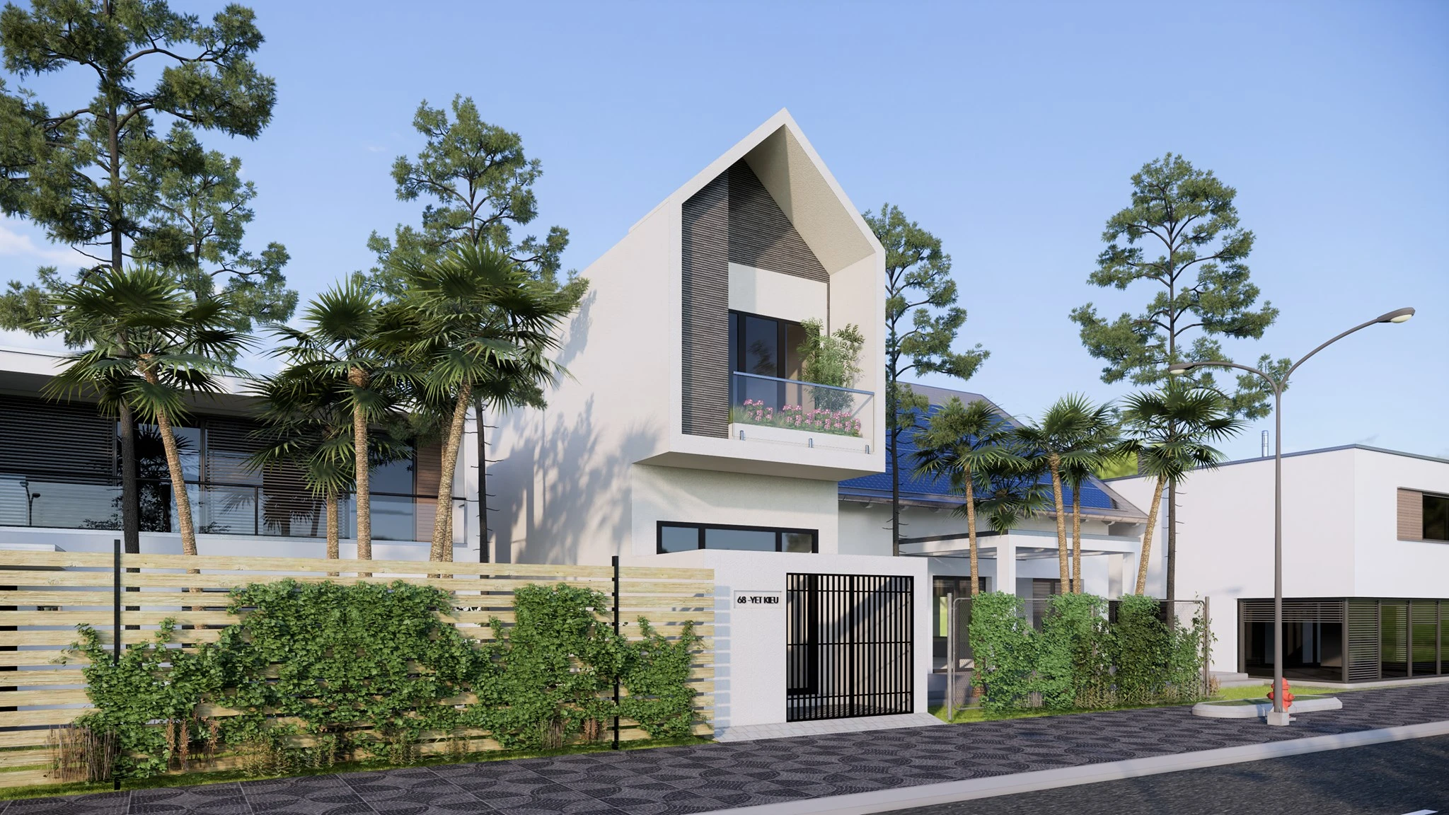 SketchUp Free Sketchup 3d Models Free Download Modern Exterior Vray ID 101000594 (Duong Duong)