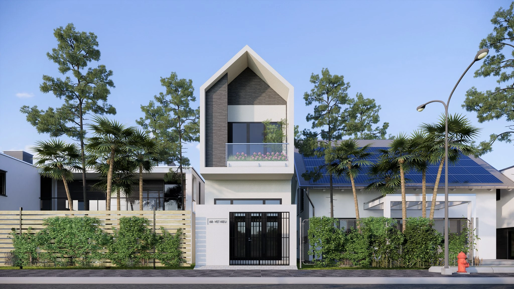 SketchUp Free Sketchup 3d Models Free Download Modern Exterior Vray ID 101000594 (Duong Duong)