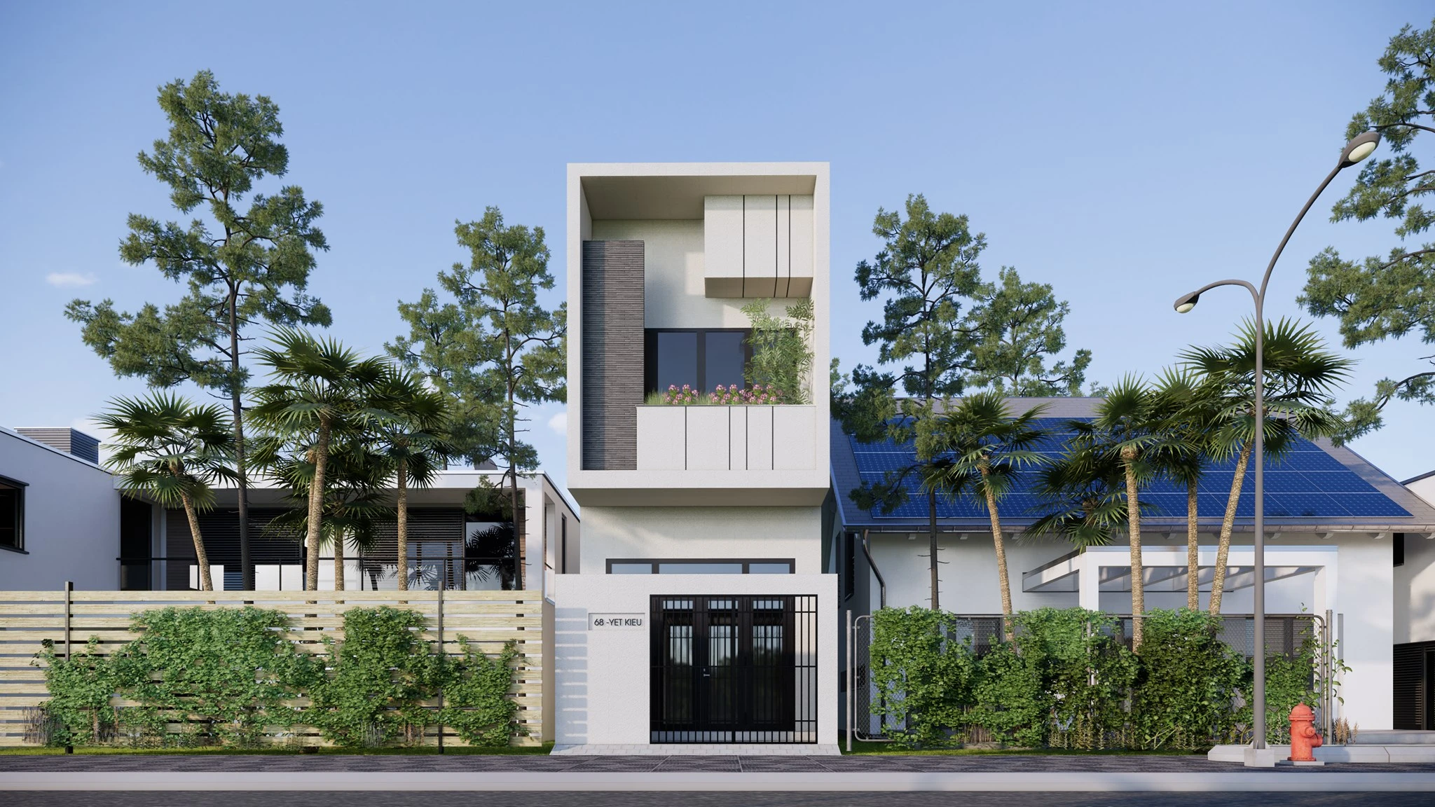 SketchUp Free Sketchup 3d Models Free Download Modern Exterior Vray ID 101000594 (Duong Duong)