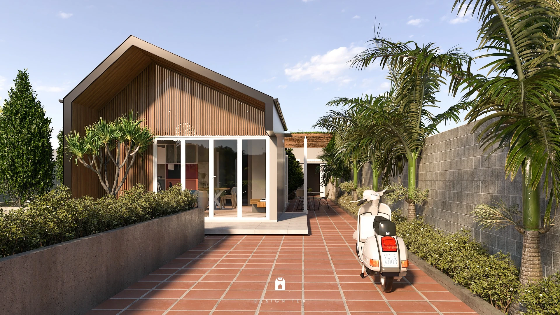 Sketchup 3d Models Free Download Vray Modern Exterior ID 101000714 (Ca Dui)