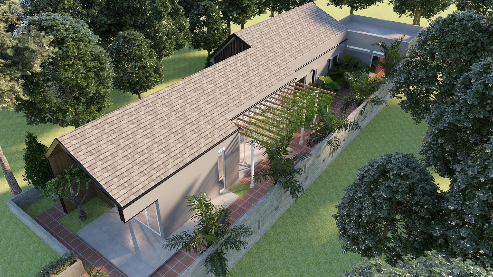 Sketchup 3d Models Free Download Vray Modern Exterior ID 101000714 (Ca Dui)