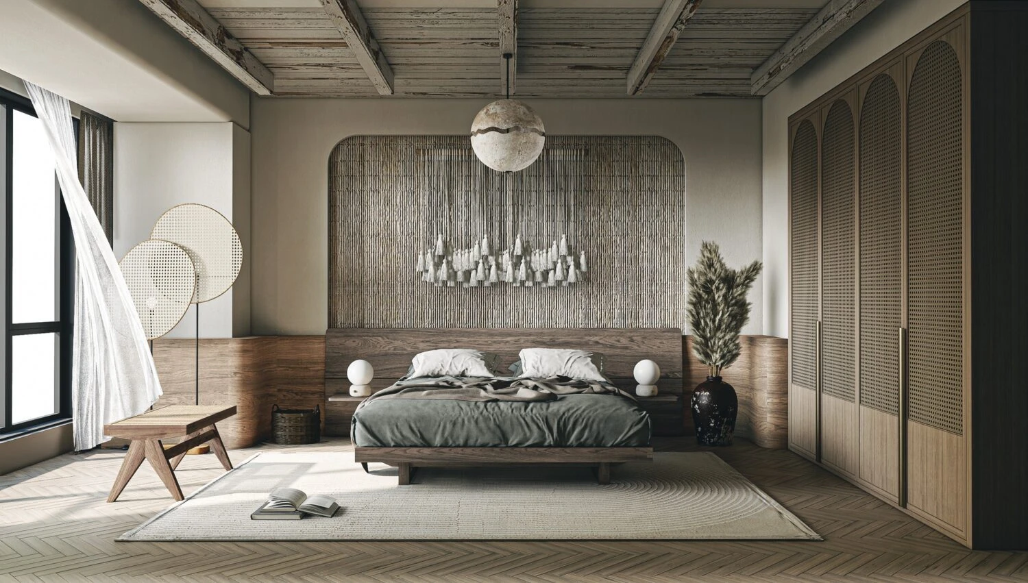 Sketchup 3d Models Free Download Wabi Sabi Bedroom ID 101000637 (Nhat Quang)