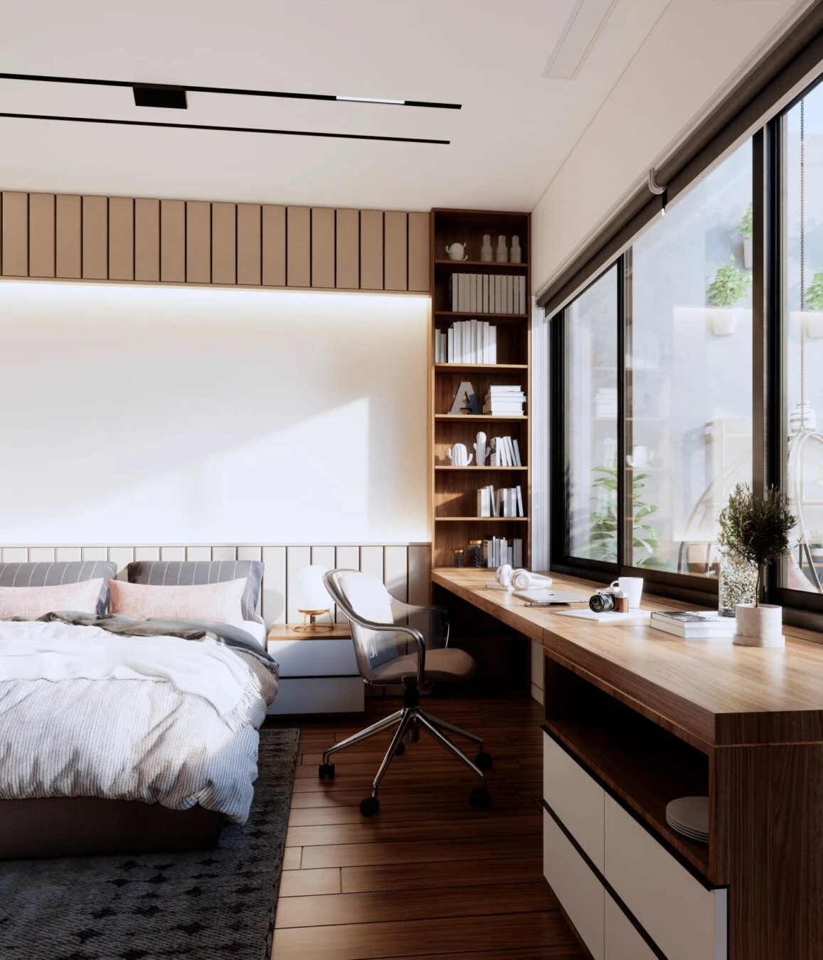 Sketchup Free Model Download Enscape Modern Bedroom ID 101000591 (Gi Trap)