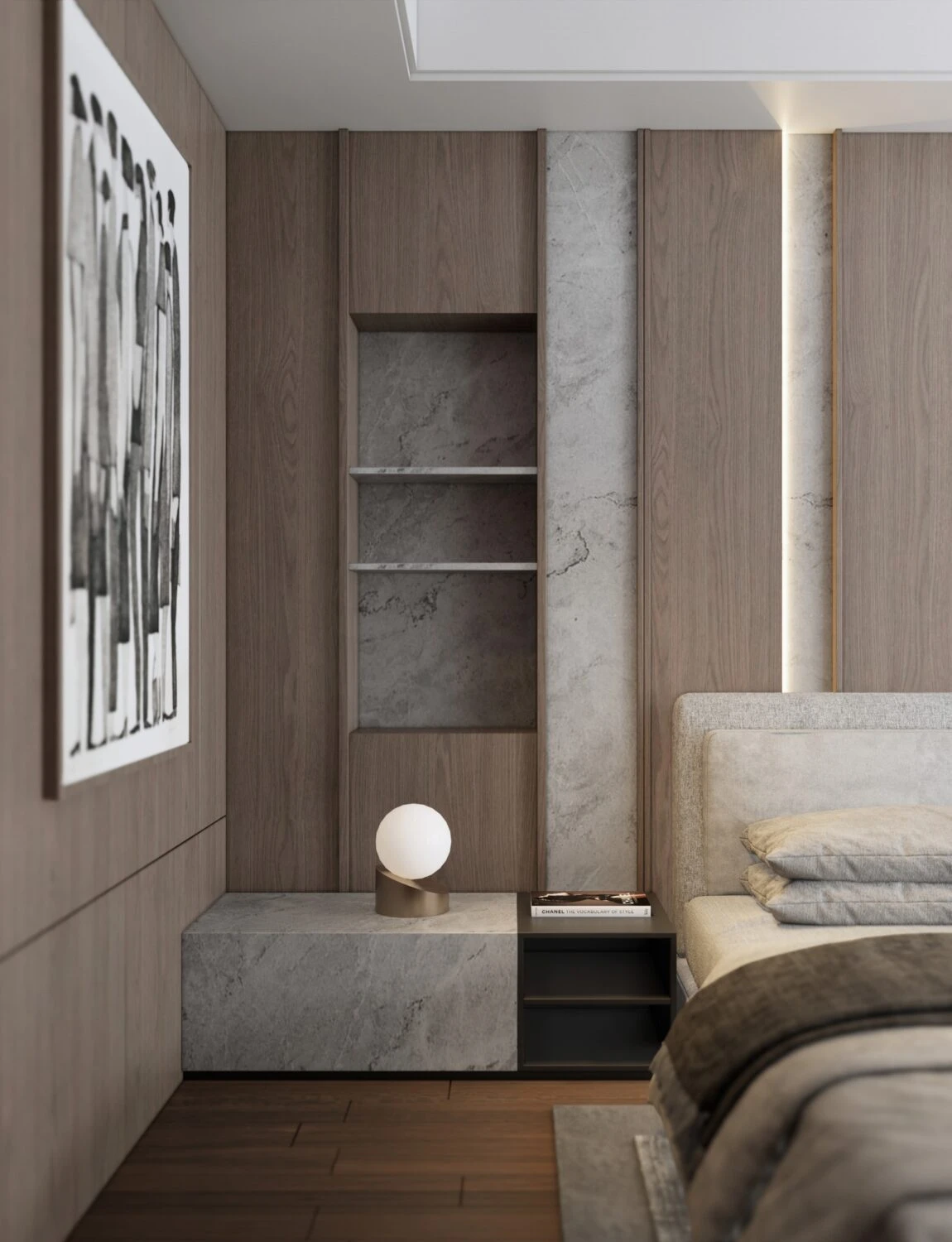 Sketchup Free Model Download Modern Bedroom Enscape ID 101000651 (Nguyen Duy Diep)