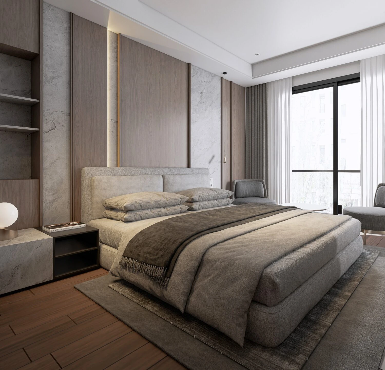 Sketchup Free Model Download Modern Bedroom Enscape ID 101000651 (Nguyen Duy Diep)