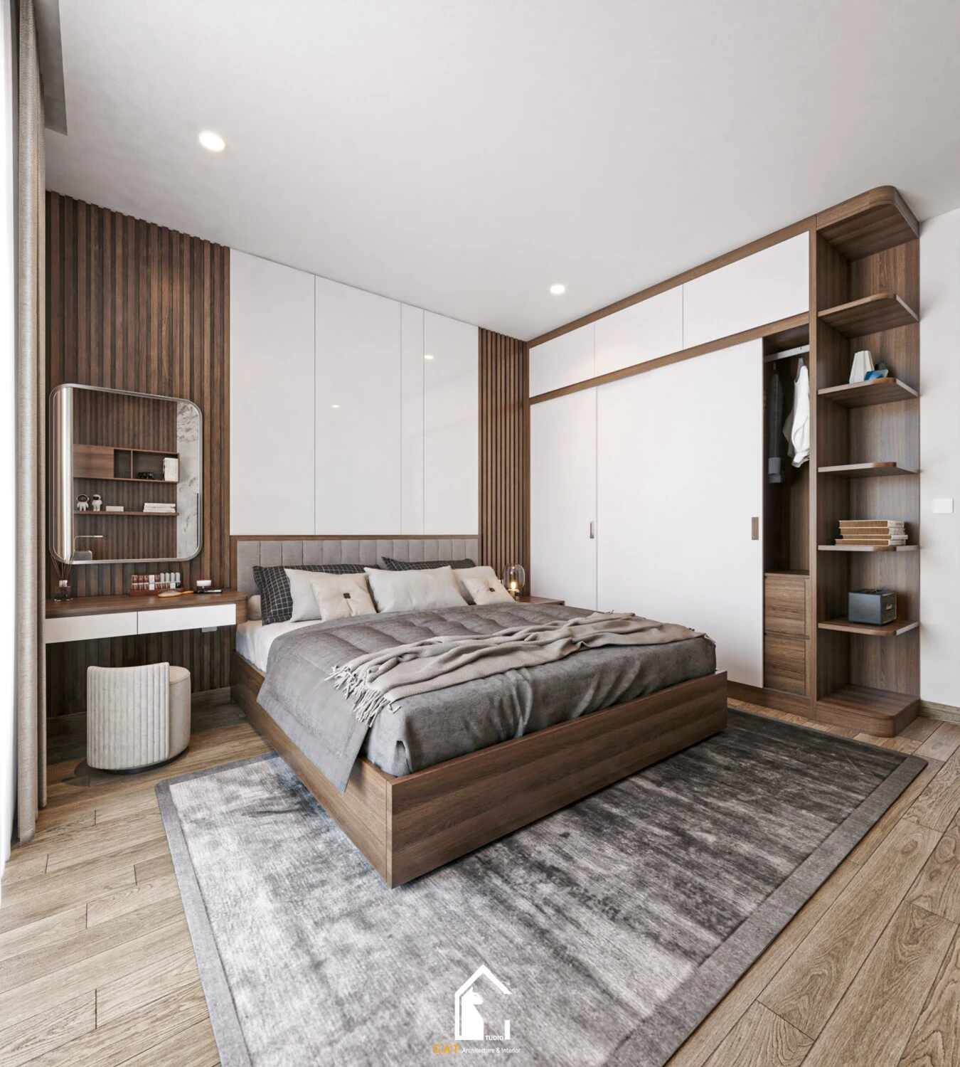 Sketchup Free Model Download Modern Bedroom ID 101000611 (Kts Nghiathan)