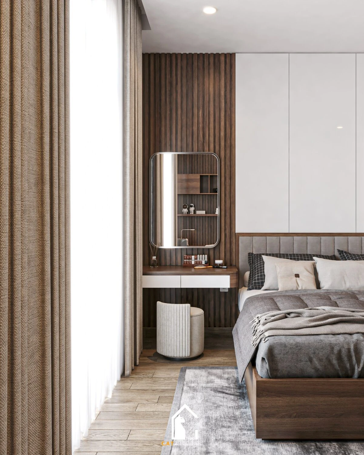 Sketchup Free Model Download Modern Bedroom ID 101000611 (Kts Nghiathan)