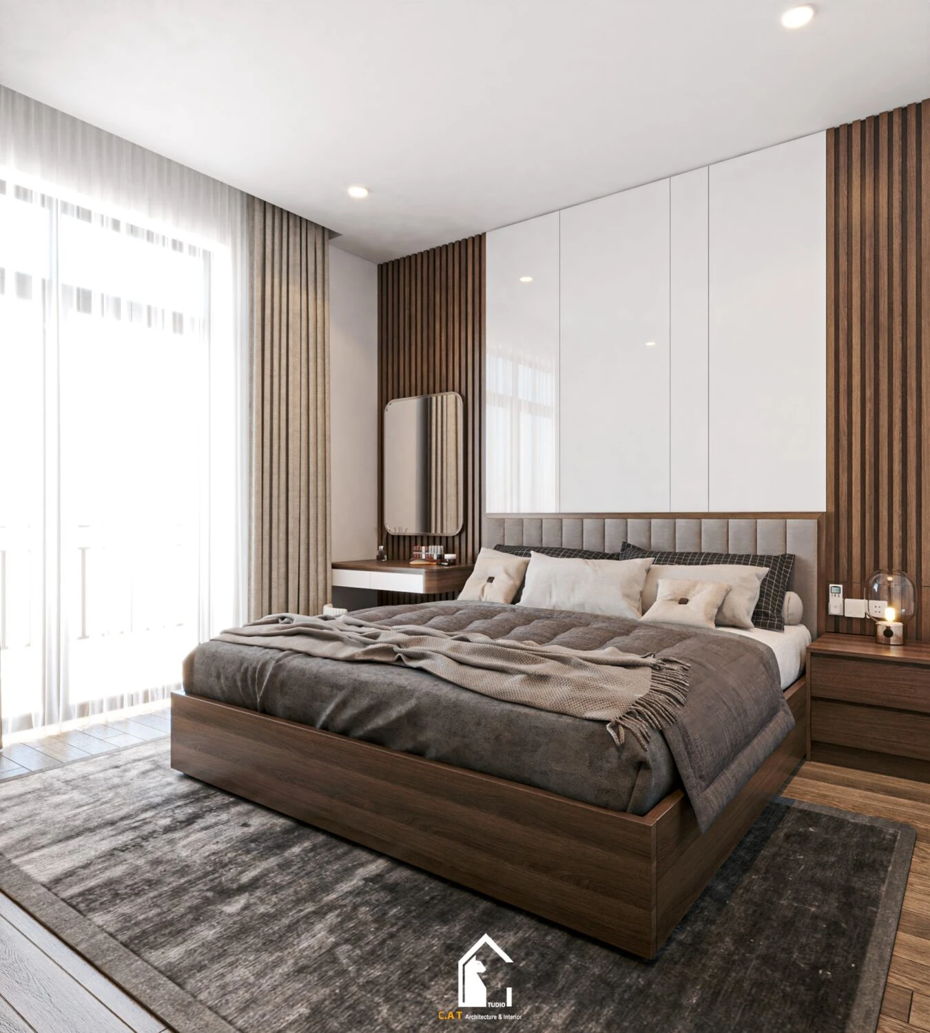 Sketchup Free Model Download Modern Bedroom ID 101000611 (Kts Nghiathan)