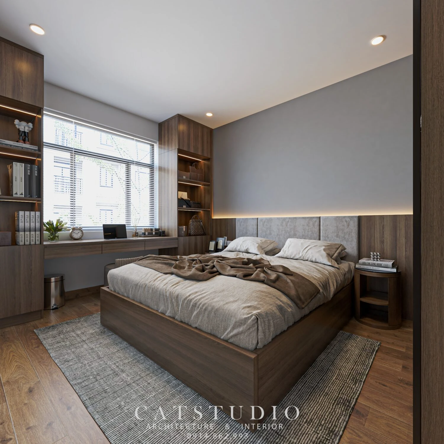 Sketchup Free Model Download Modern Bedroom ID 101000691 (Kts Nghiathan)