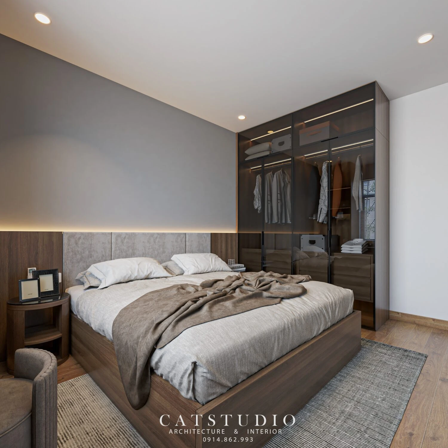 Sketchup Free Model Download Modern Bedroom ID 101000691 (Kts Nghiathan)