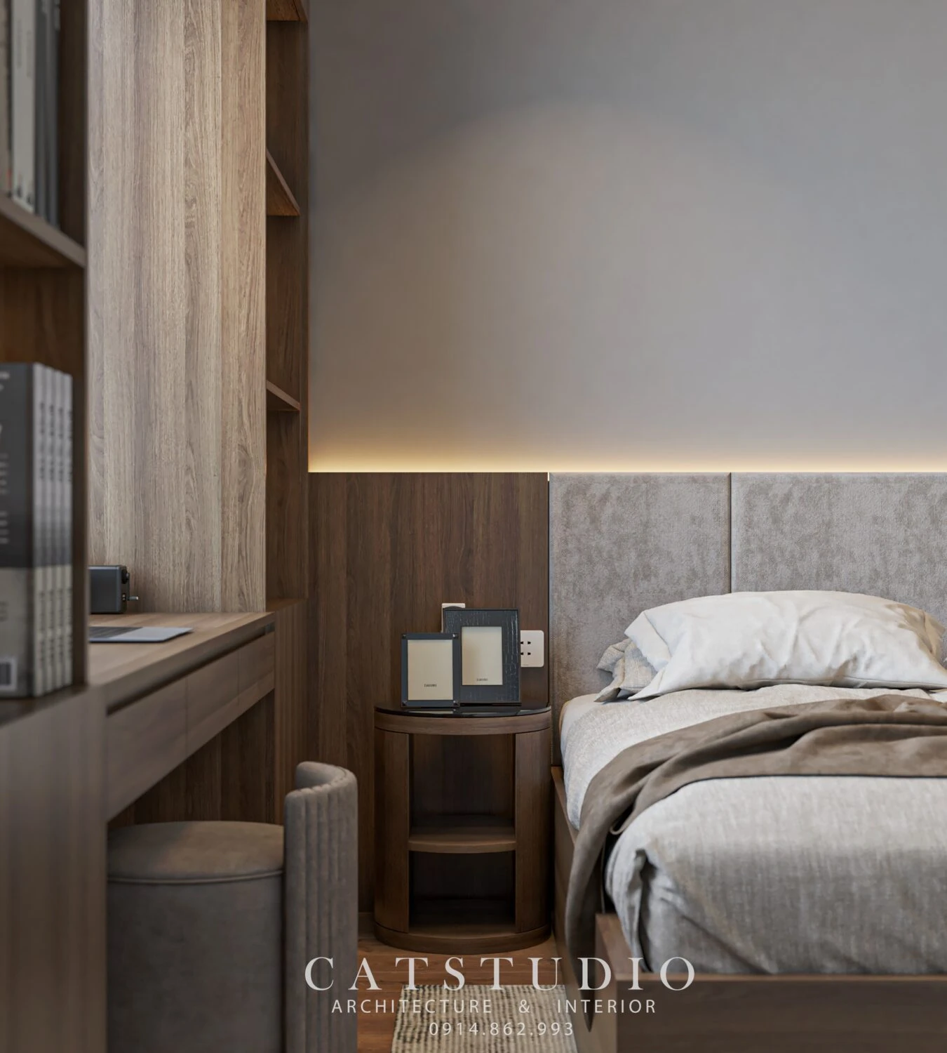 Sketchup Free Model Download Modern Bedroom ID 101000691 (Kts Nghiathan)