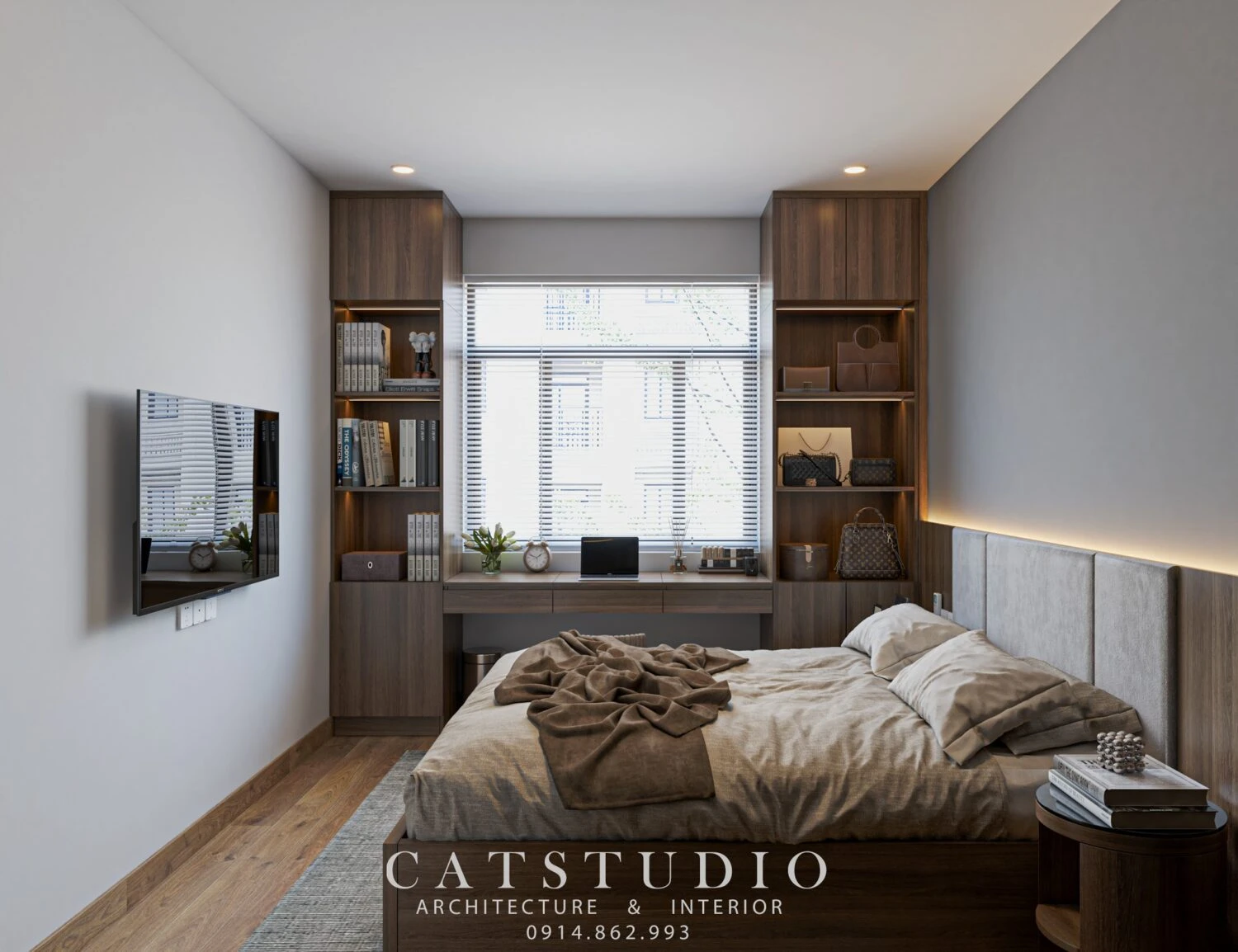 Sketchup Free Model Download Modern Bedroom ID 101000691 (Kts Nghiathan)