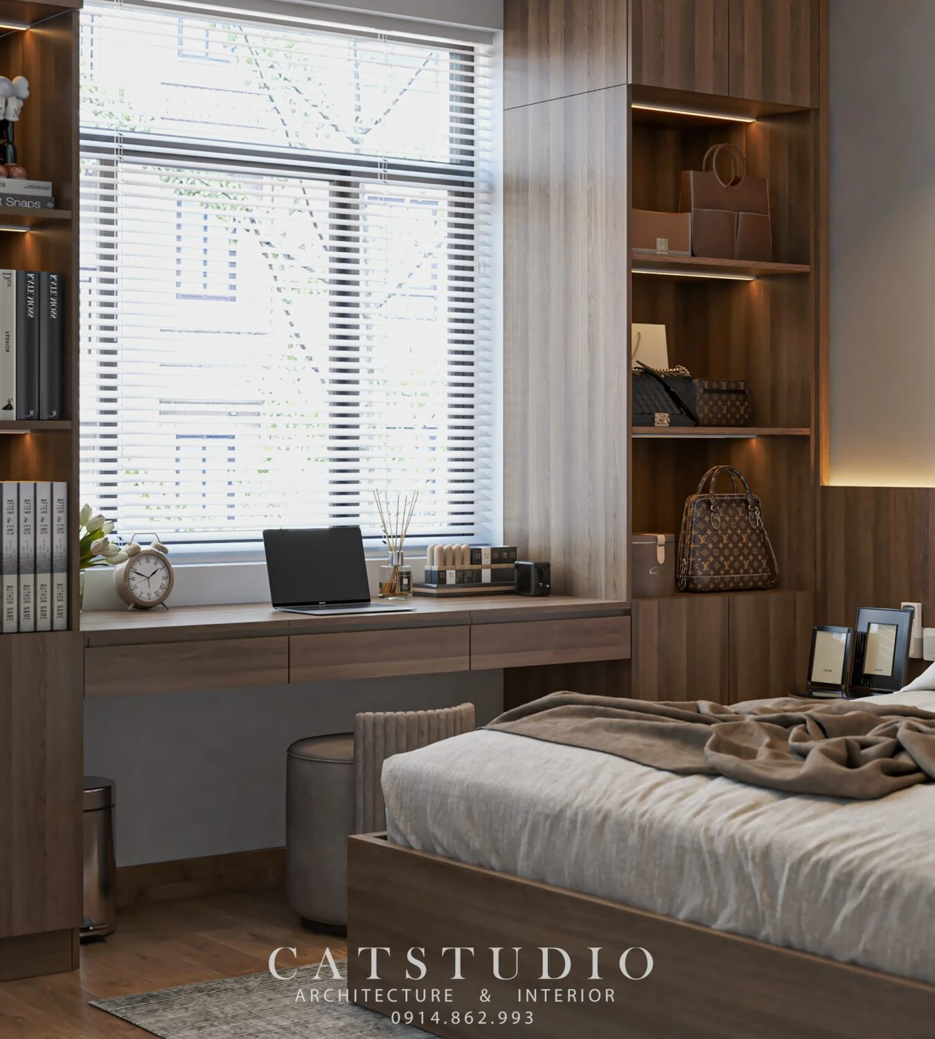 Sketchup Free Model Download Modern Bedroom ID 101000691 (Kts Nghiathan)