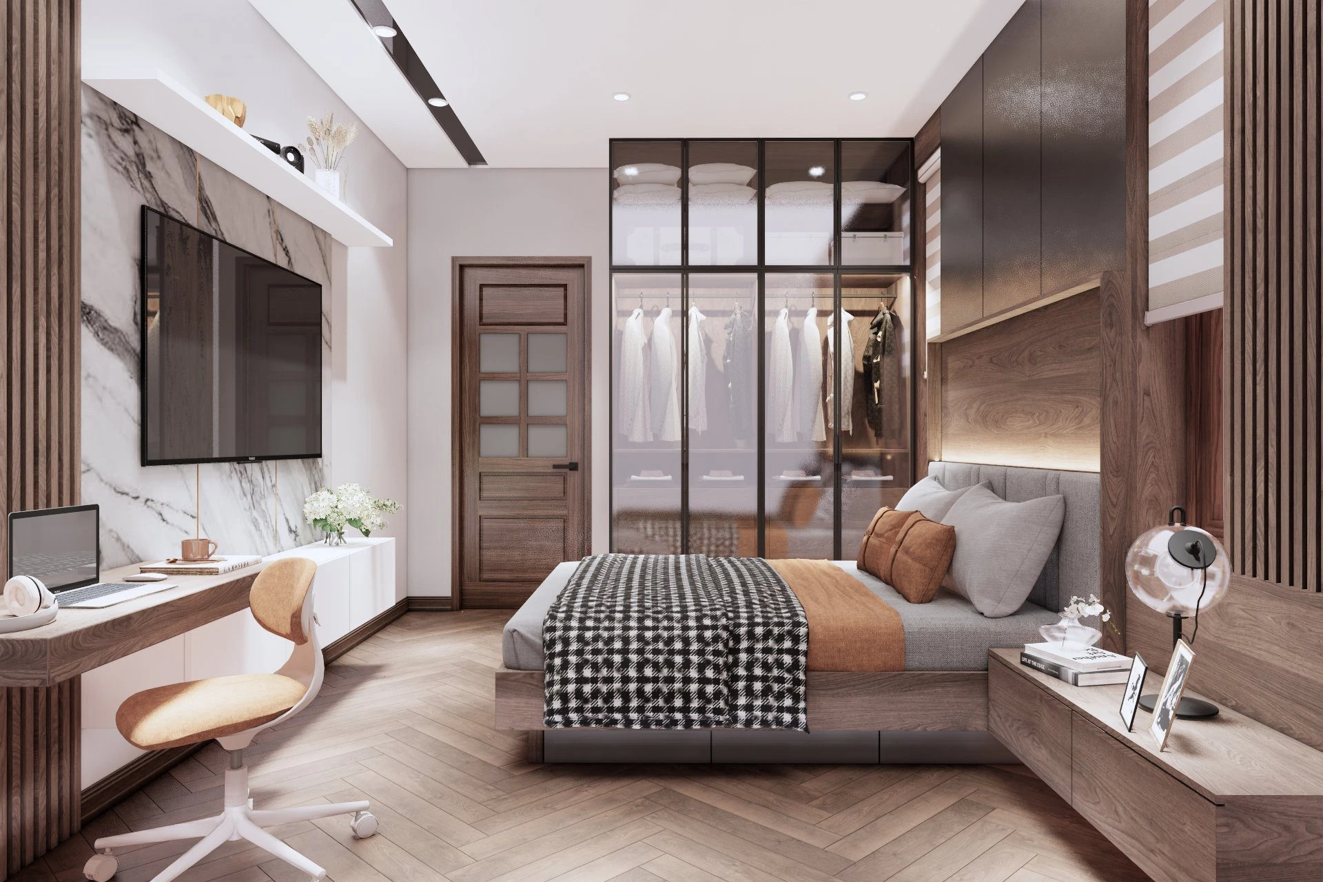 Sketchup Free Model Download Modern Bedroom ID 101000731 (Khuong Duy)