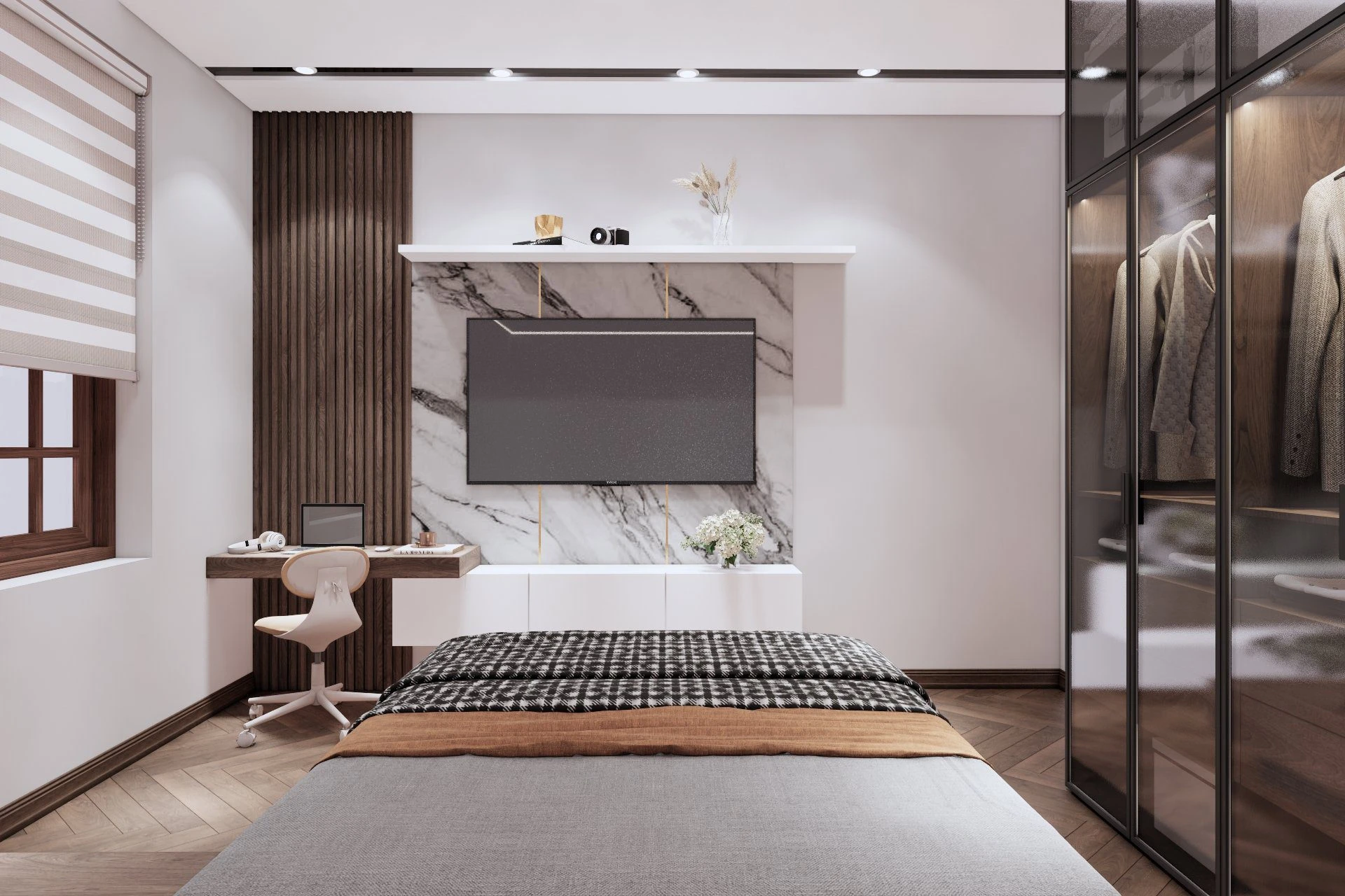 Sketchup Free Model Download Modern Bedroom ID 101000731 (Khuong Duy)