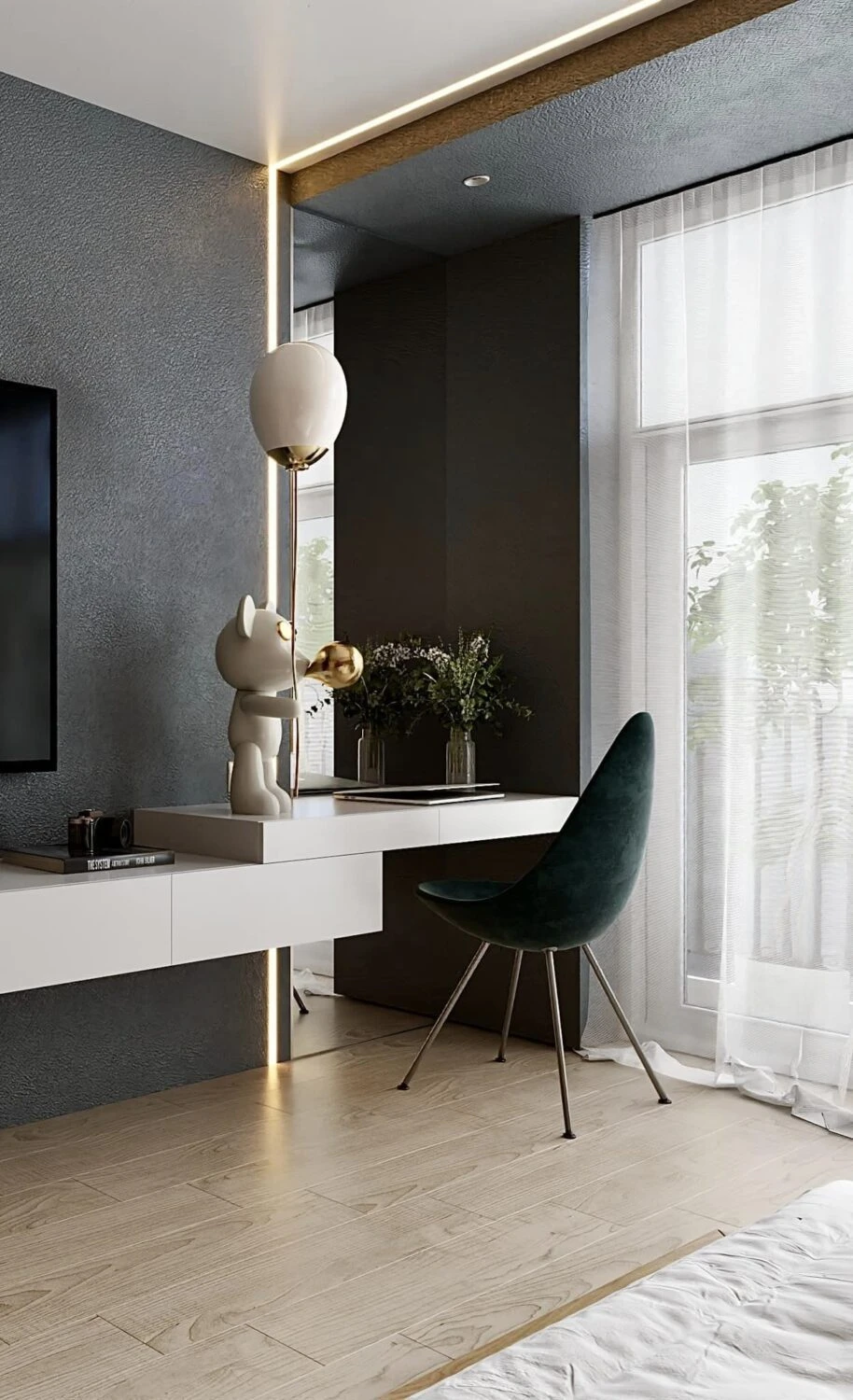 Sketchup Free Model Download Vantage Modern Bedroom ID 101000701 (Nguyen Phuc)