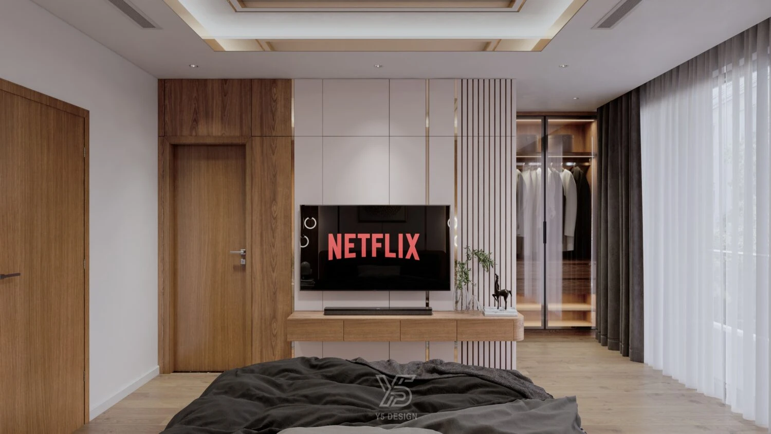 Sketchup Free Model Download Vray Modern Bedroom ID 101000641 (Huy Ung)