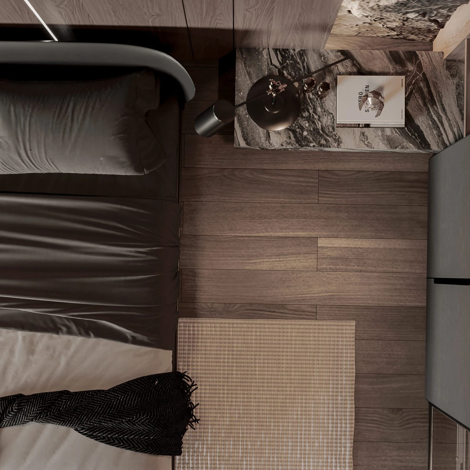 Sketchup Free Model Download Vray Modern Bedroom ID 101000681 (Kha Vi)