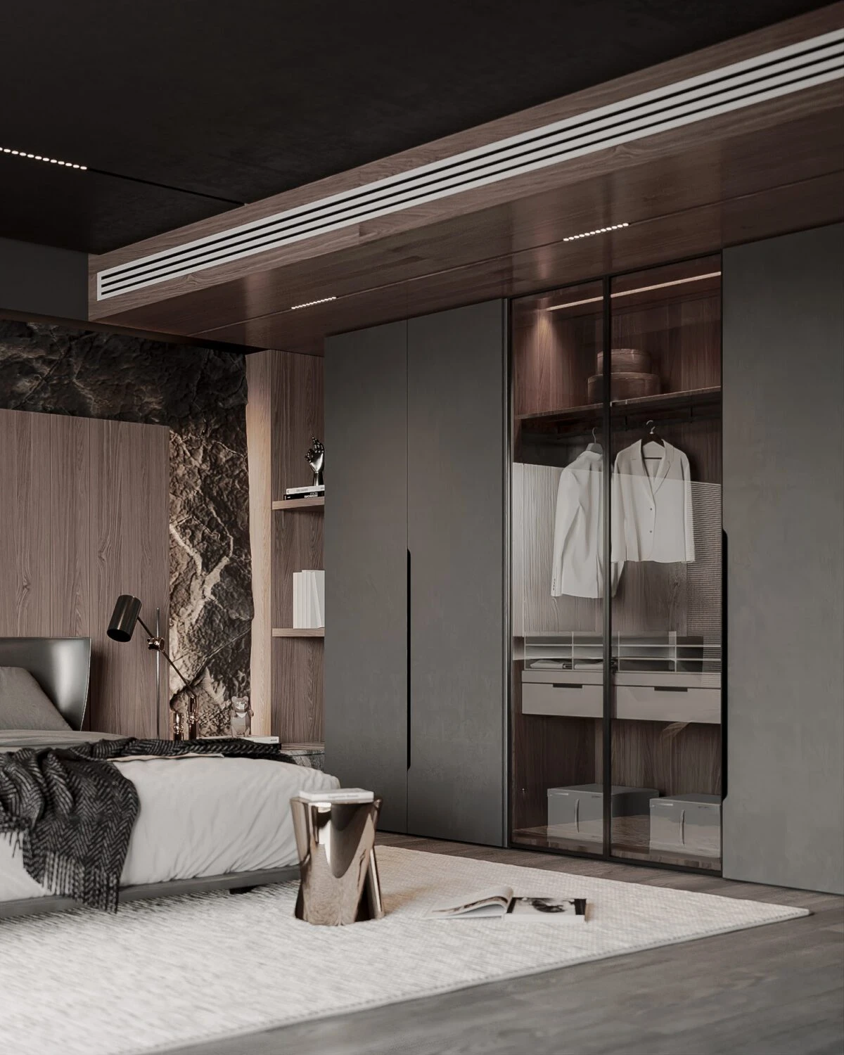 Sketchup Free Model Download Vray Modern Bedroom ID 101000681 (Kha Vi)