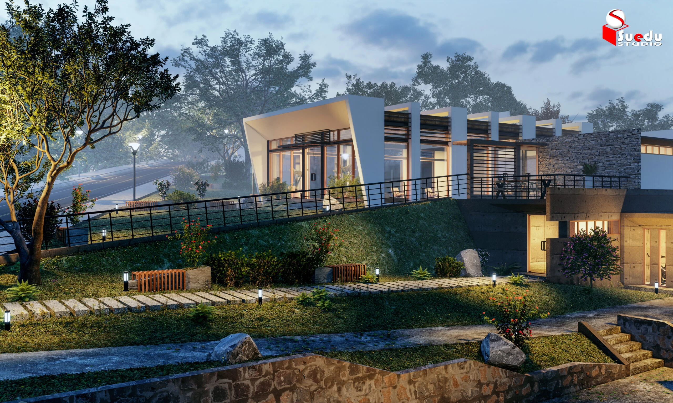 Sketchup Free Model Enscape Modern Exterior ID 101000530 (Phan Thuc)