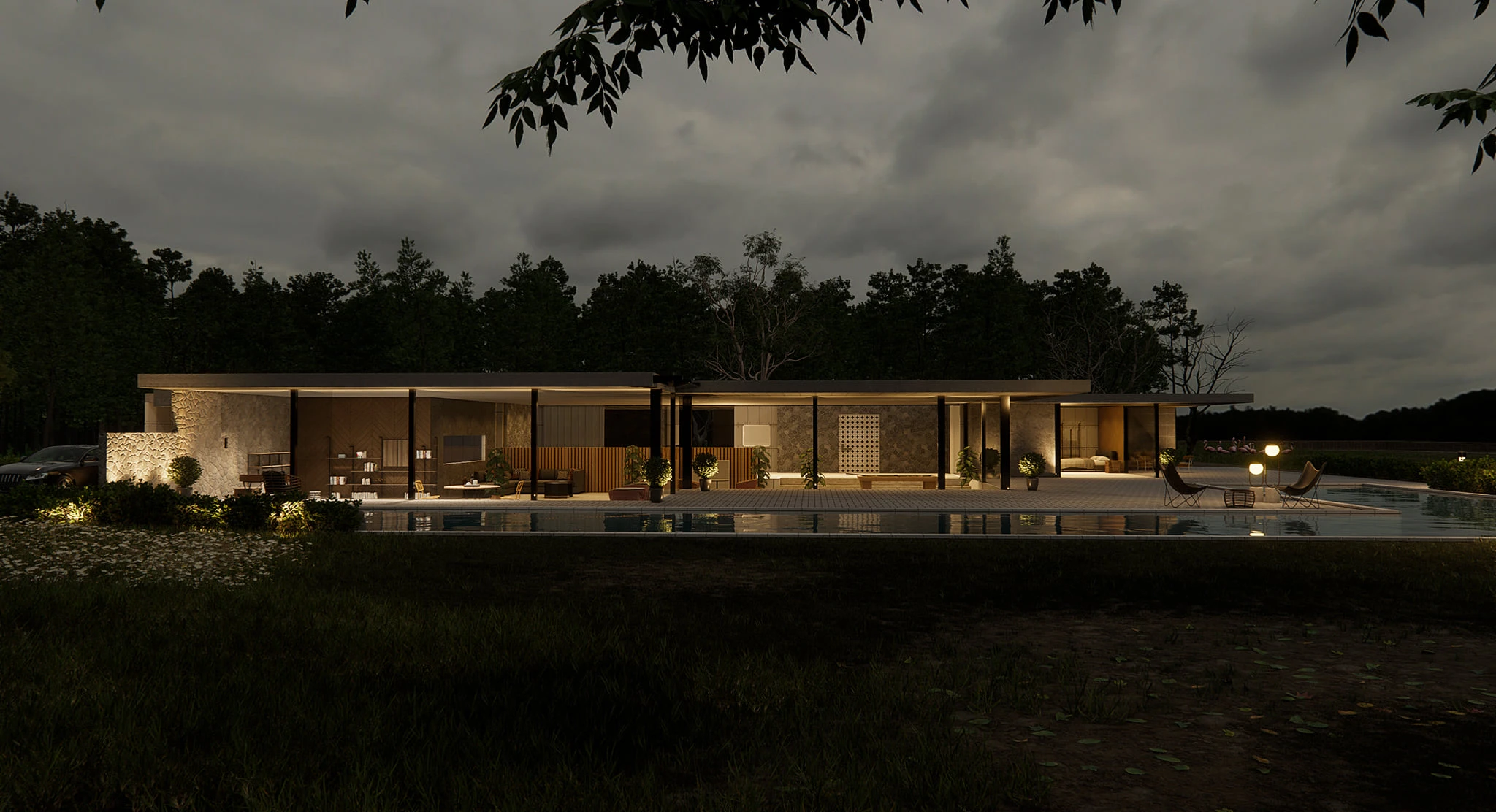Sketchup Free Model Modern Exterior ID 101000390 (Quang Vinh)