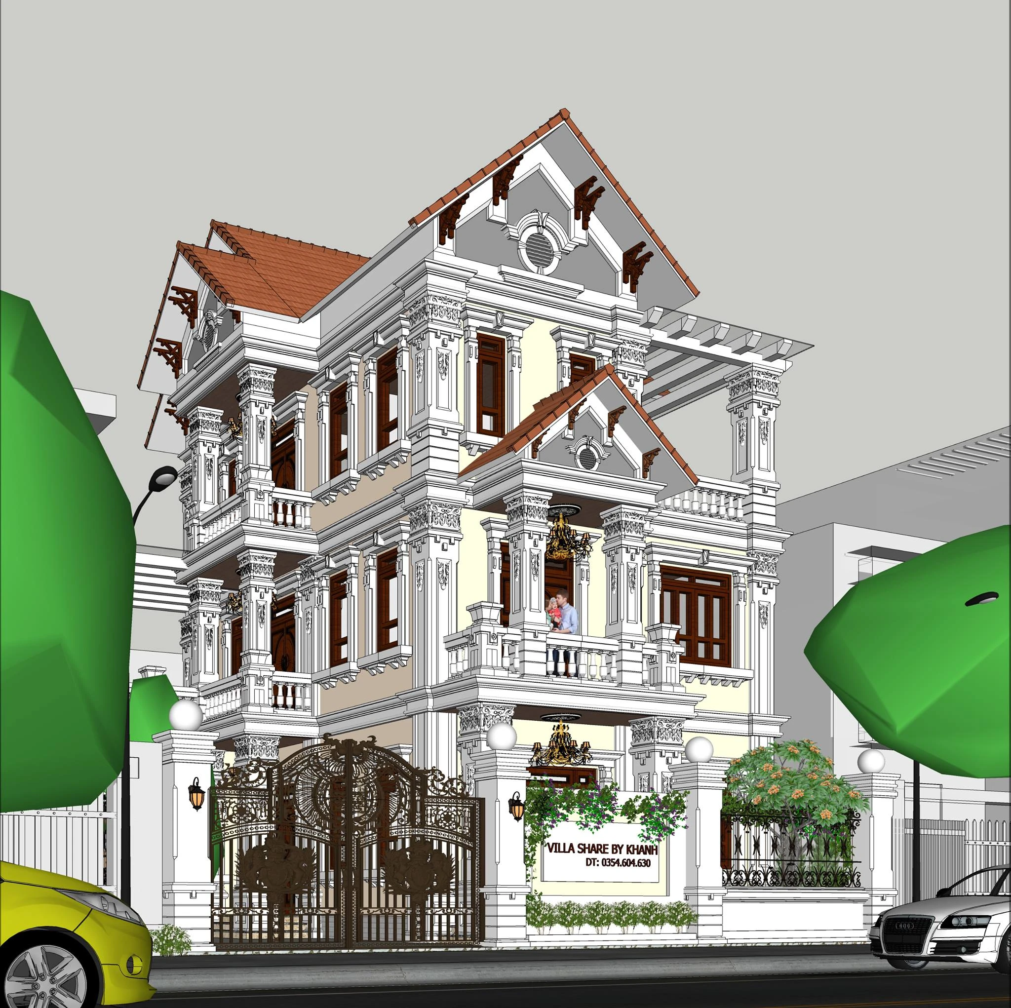 Sketchup Free Model Modern Exterior ID 101000600 (Khanh)