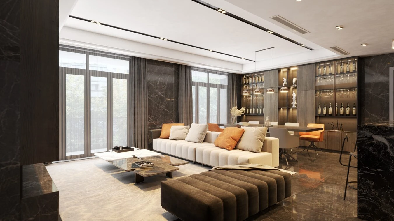 SketchUp Free Sketchup Free Model Vray Modern Living Room Download ID 100000307 (Du Nguyen)