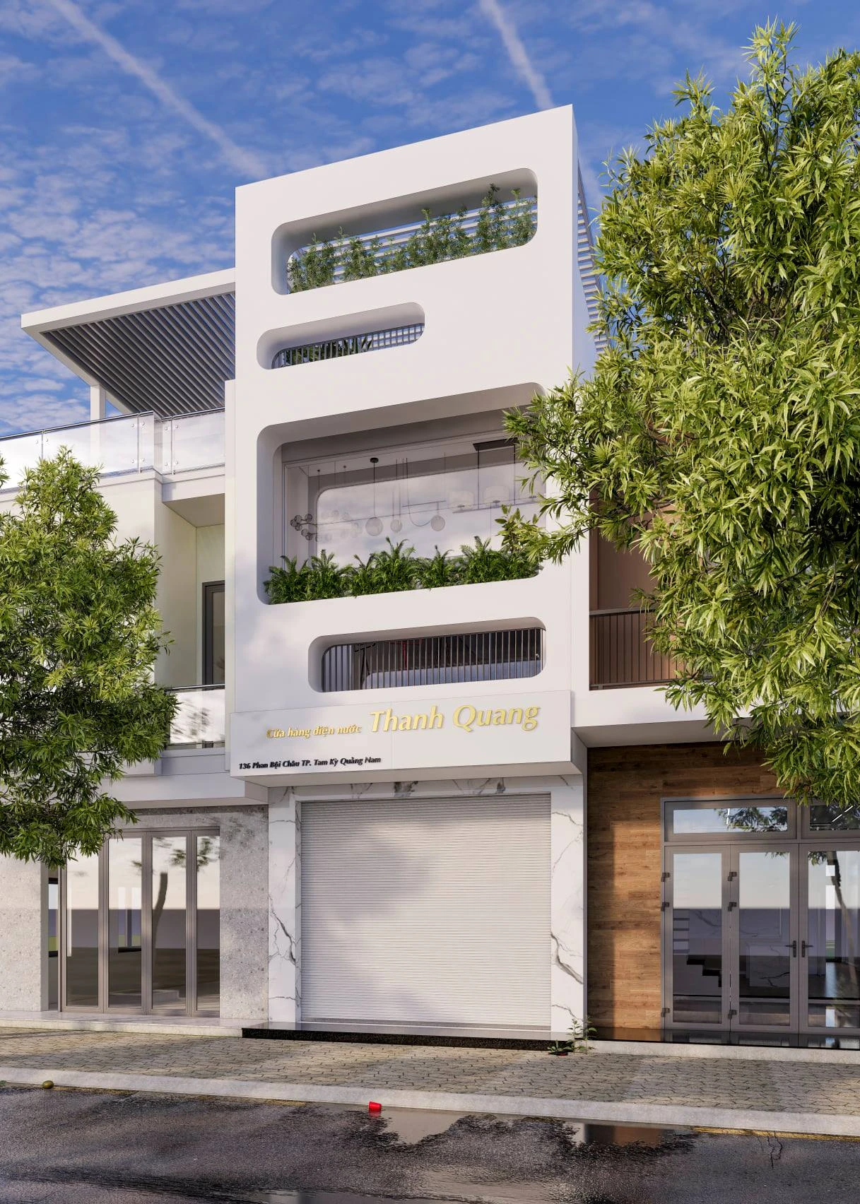 Sketchup Model Download Enscape Modern Exterior ID 101000615 (Phong Tran)