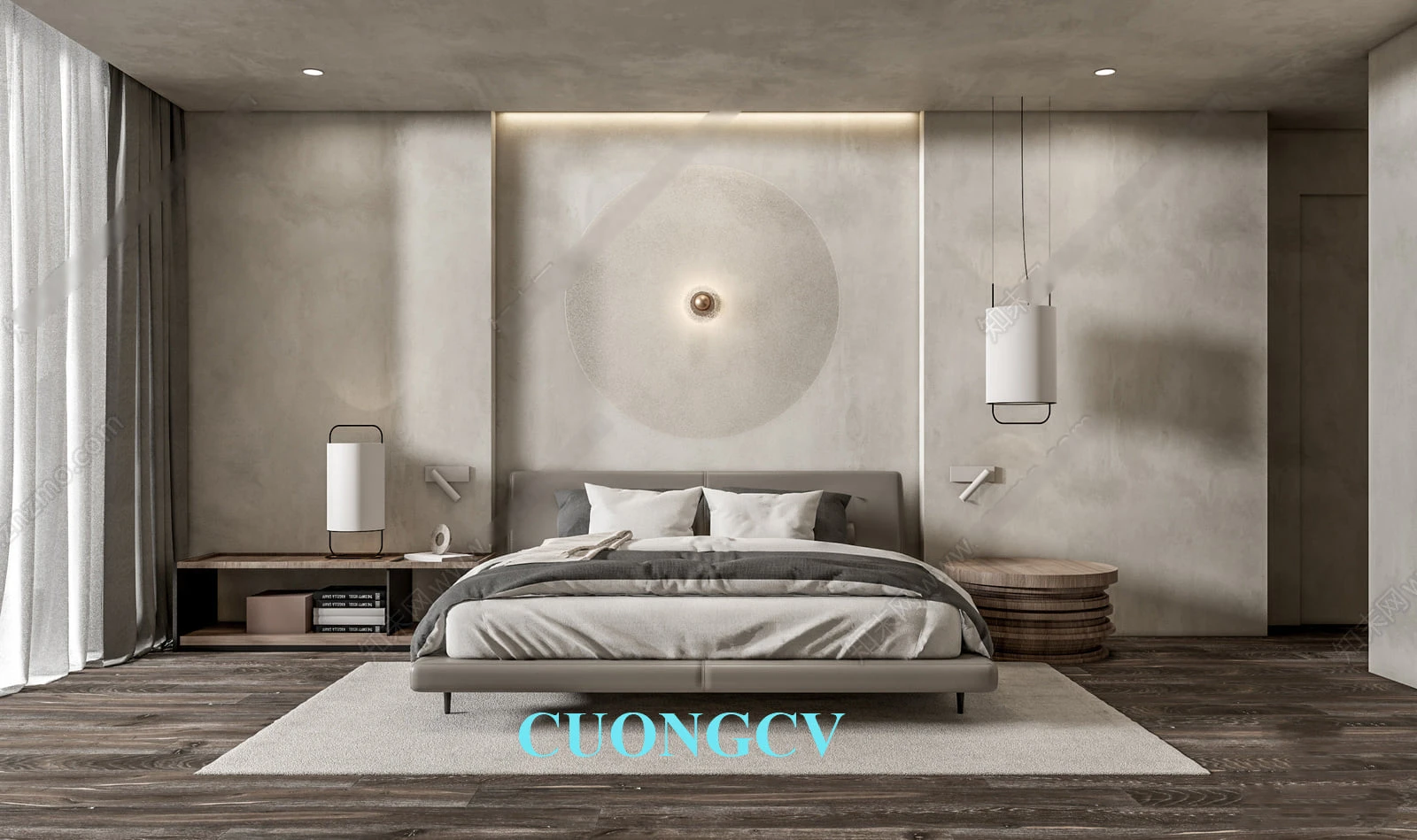 Sketchup Model Download Free Enscape Modern Bedroom ID 101000566 (Cuong Covua)