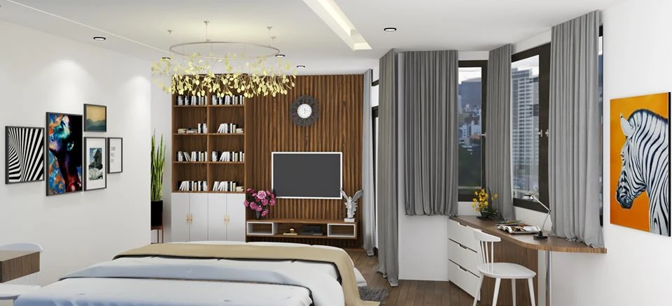 Sketchup Model Download Free Modern Bedroom Vray ID 101000247 (Phuong Linh)