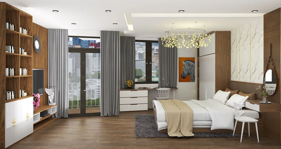 Sketchup Model Download Free Modern Bedroom Vray ID 101000247 (Phuong Linh)