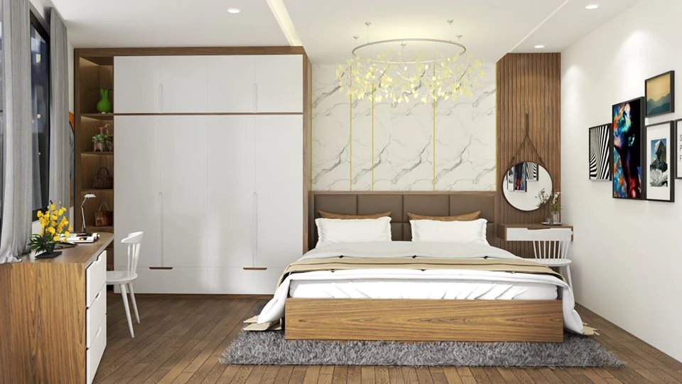 Sketchup Model Download Free Modern Bedroom Vray ID 101000247 (Phuong Linh)