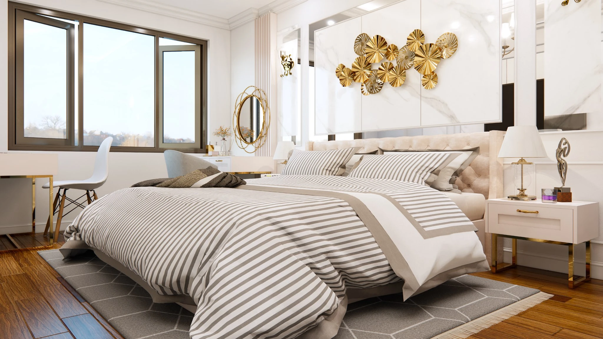 SketchUp Free Sketchup Model Download Free Neo Classic Bedroom ID 101000417 (Dinh Tu Vu)