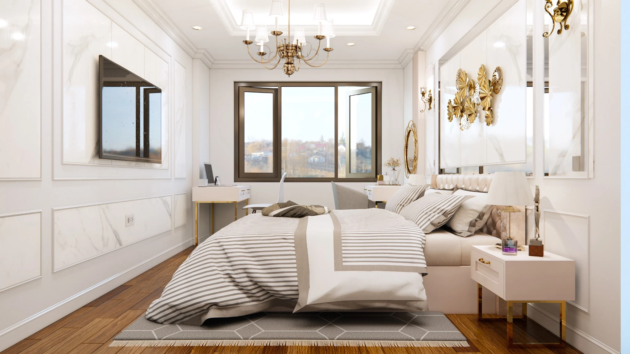 SketchUp Free Sketchup Model Download Free Neo Classic Bedroom ID 101000417 (Dinh Tu Vu)