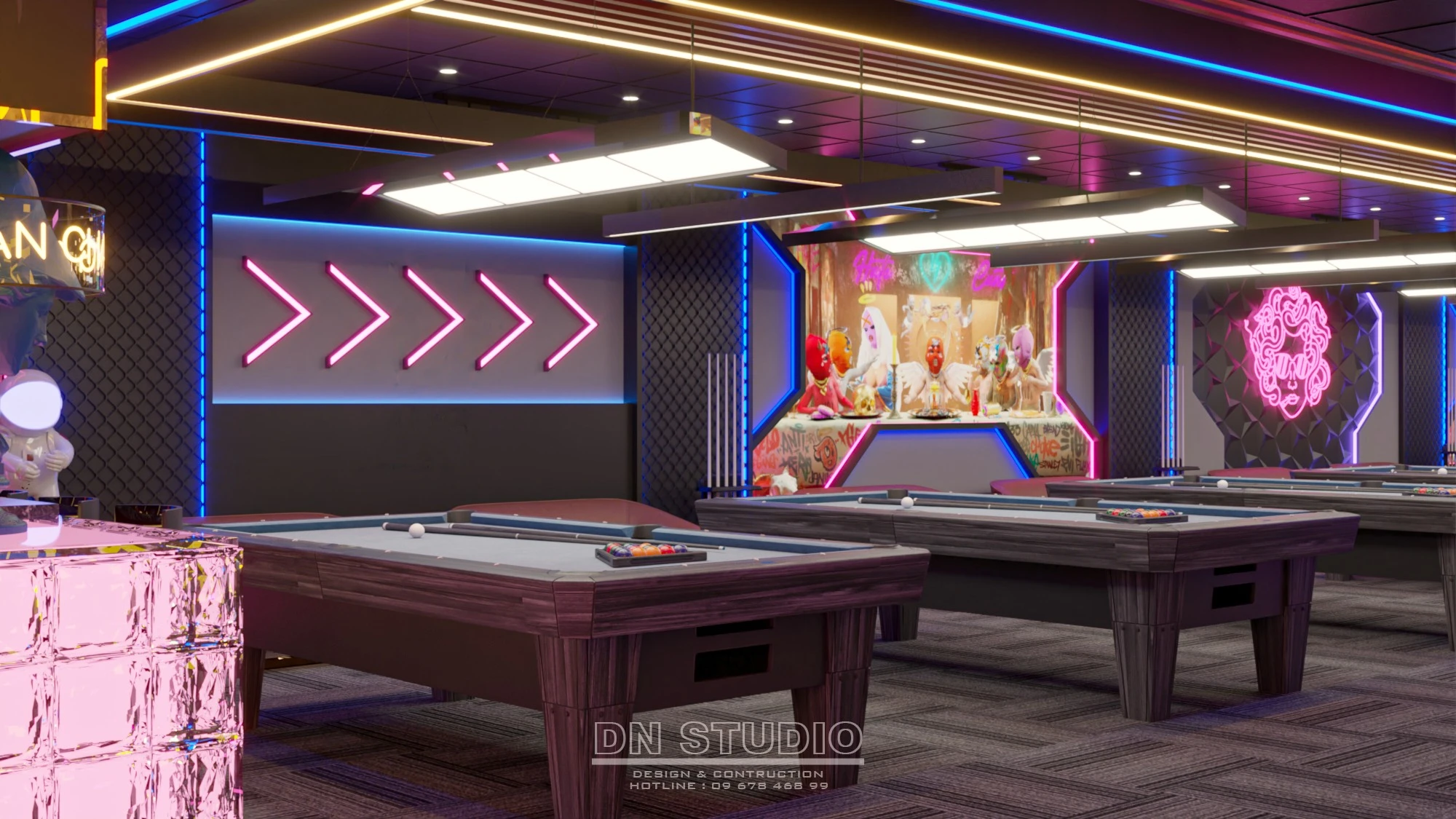 Sketchup Model Download Modern Billiard Club ID 211000040 (Danh Nam)