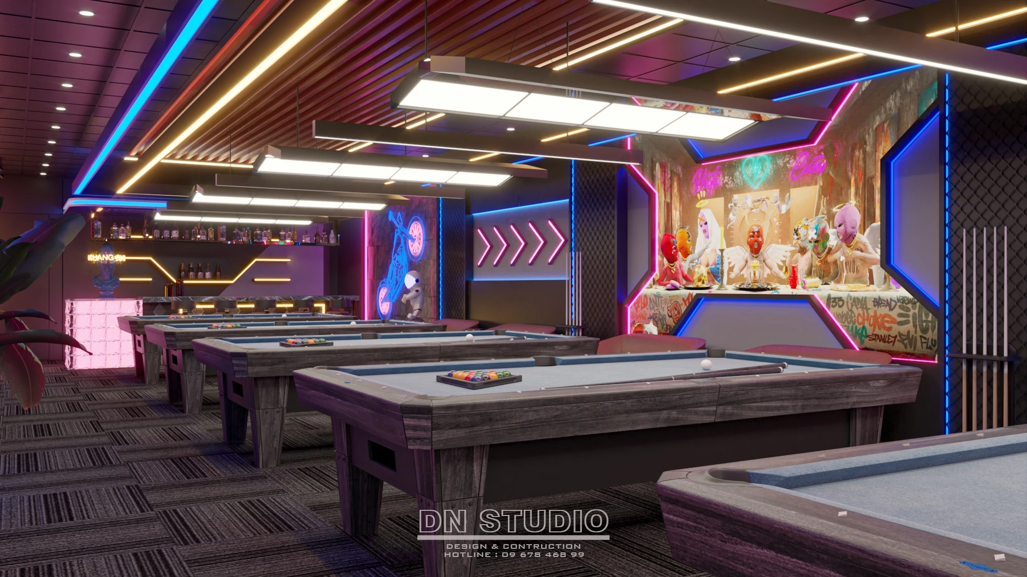 Sketchup Model Download Modern Billiard Club ID 211000040 (Danh Nam)