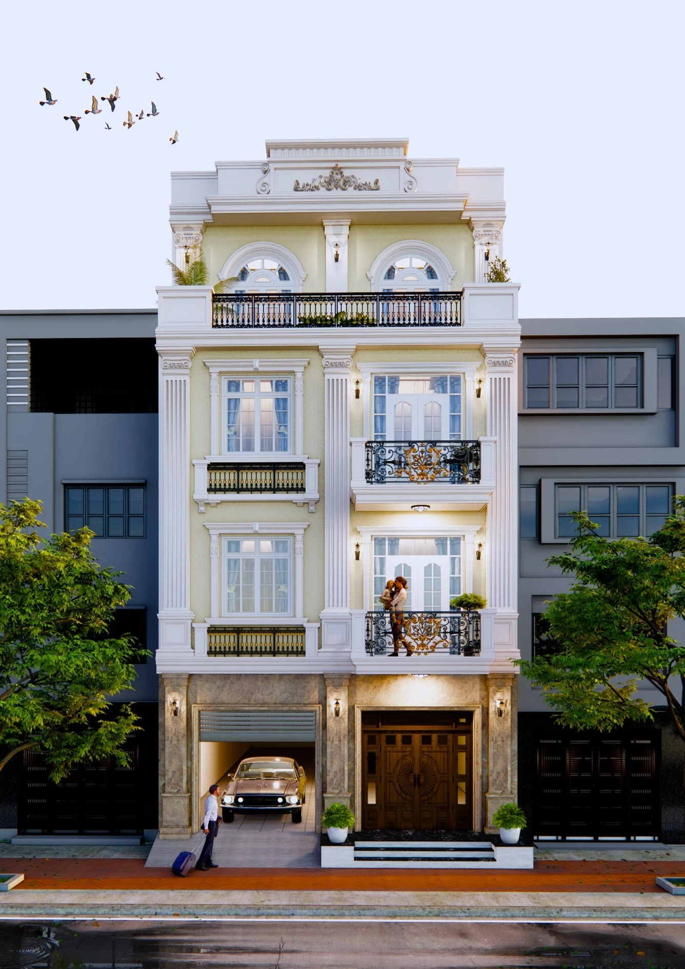 SketchUp Free Sketchup Model Download Modern Exterior ID 101000495 (Cheshire Kat)