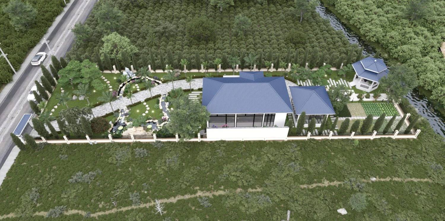 Sketchup Model Download Modern Exterior Vray ID 101000345 (Duy)