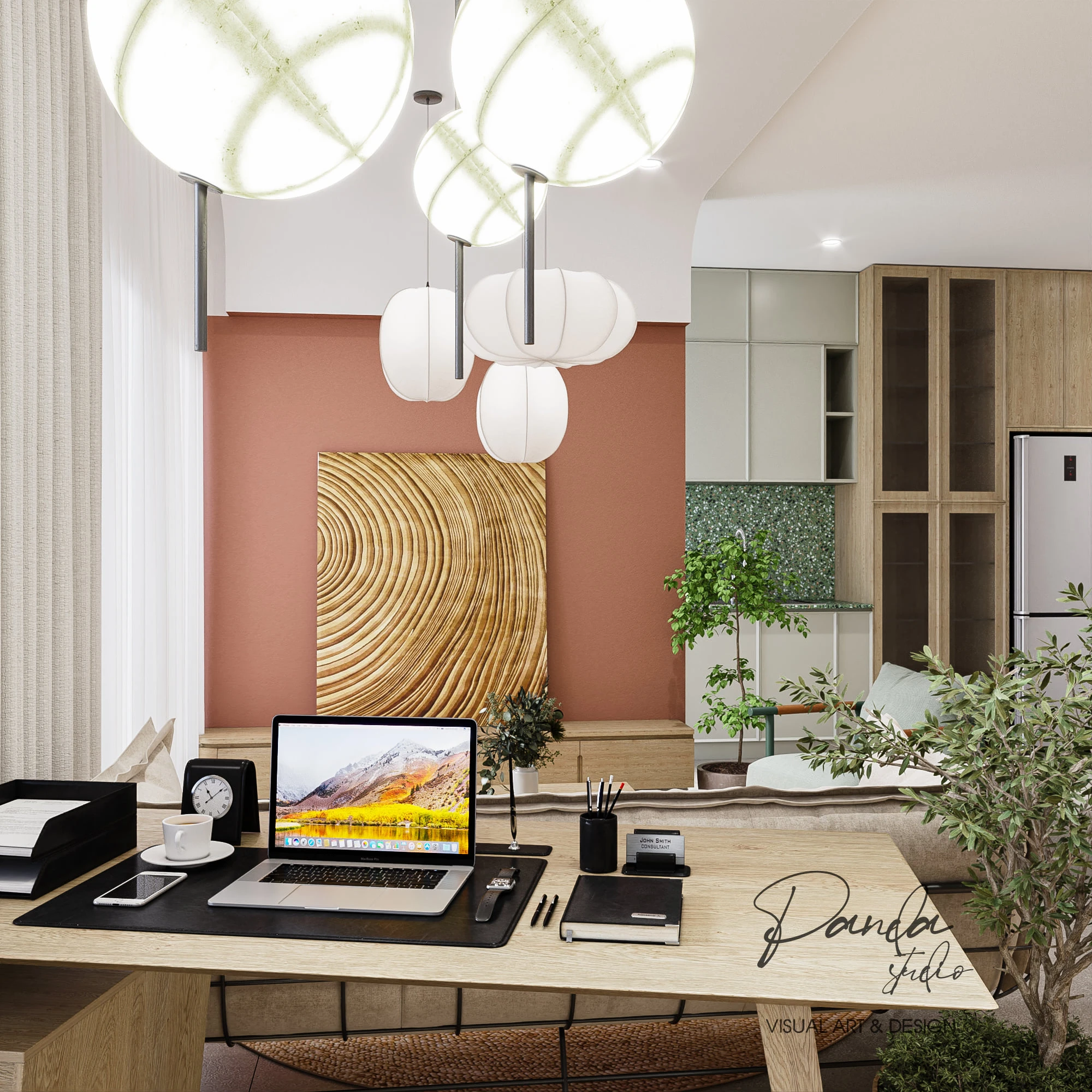 Sketchup Model Download Modern Living Room And Dining Room Vray Free ID 218000067 (Than Nguyen)