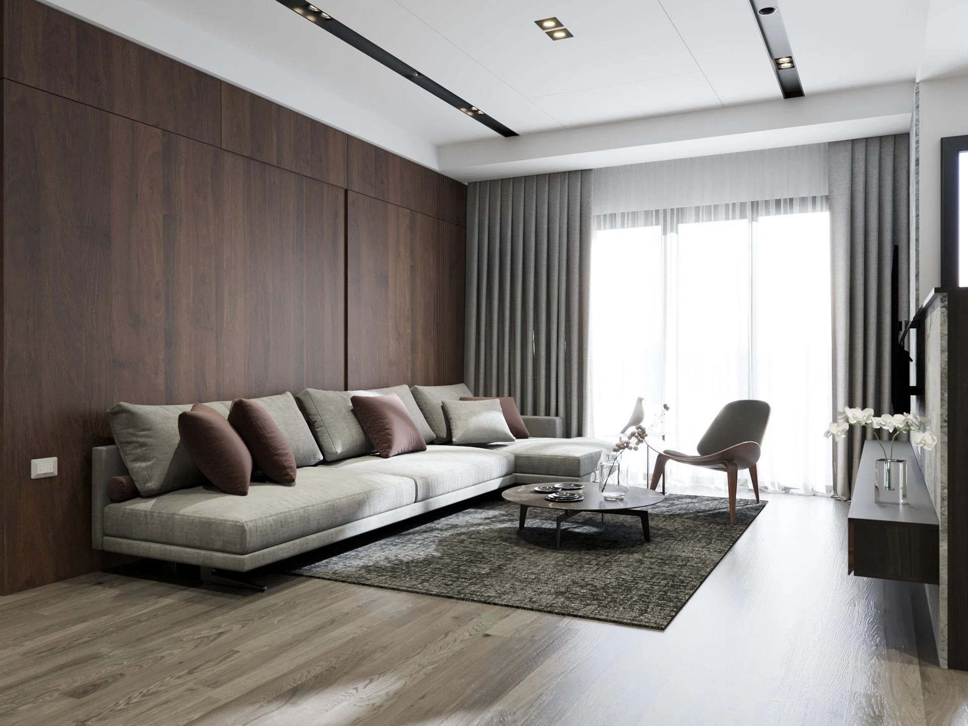 Sketchup Model Download Modern Living Room And Dining Room Vray Free ID 218000097 (Kien Nguyen)