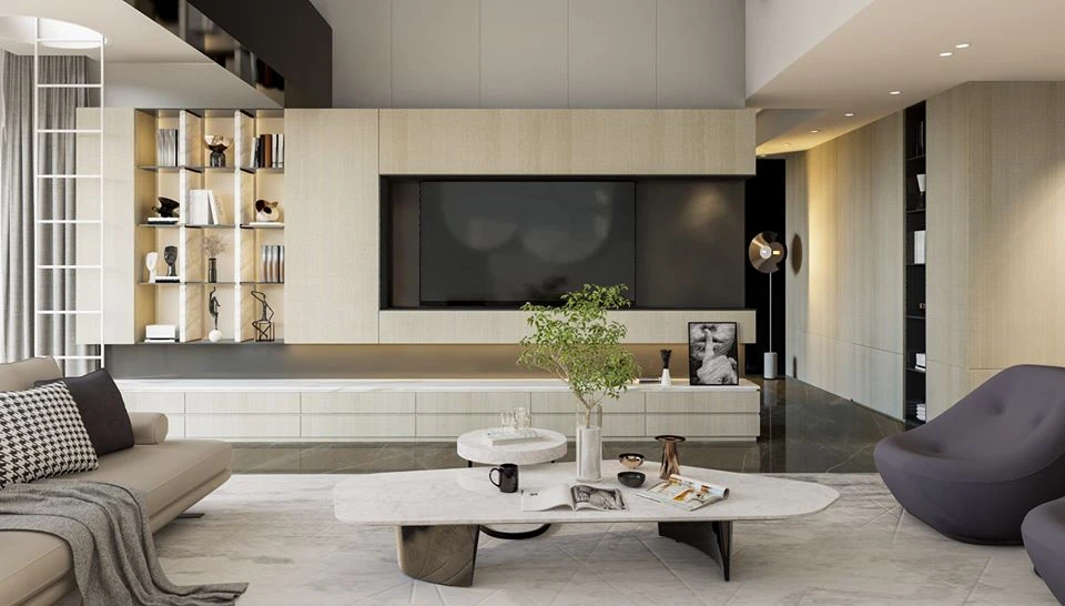 Sketchup Model Download Modern Living Room Free ID 100000202 (Quoc Vi Phan Phan)