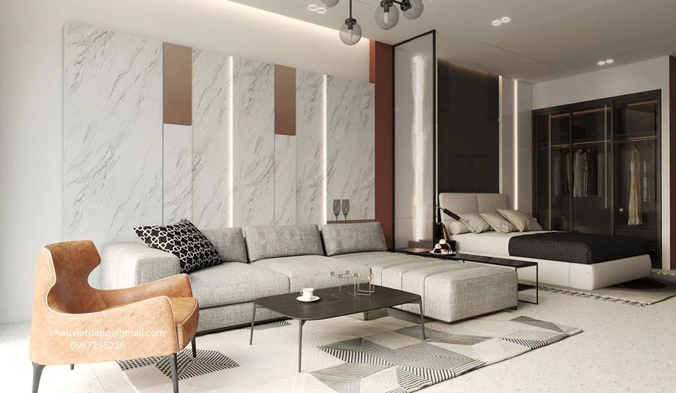 Sketchup Model Download Modern Living Room Vray Free ID 100000142 (Dang Viet Chau)