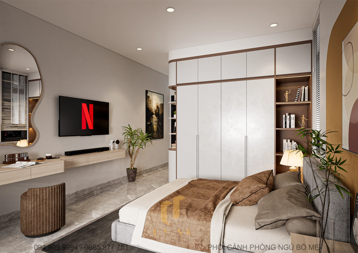 Sketchup Model Free Download Enscape Modern Bedroom ID 101000710 (Pham Minh Quang)
