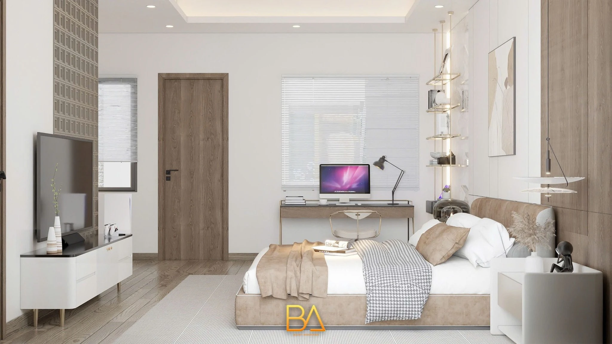 Sketchup Model Free Download Modern Bedroom Vray ID 101000750 (Tran Minh Vuong)