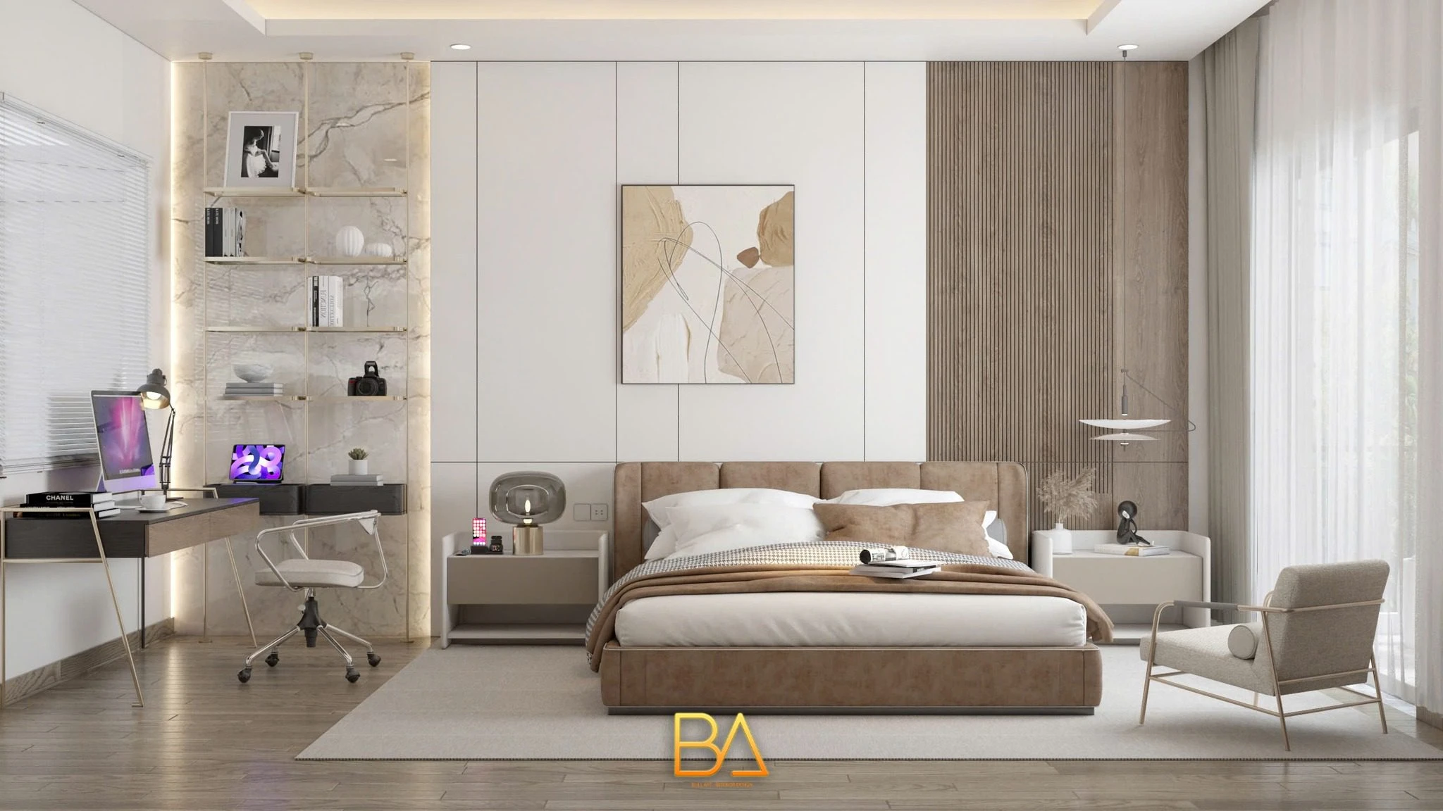 Sketchup Model Free Download Modern Bedroom Vray ID 101000750 (Tran Minh Vuong)
