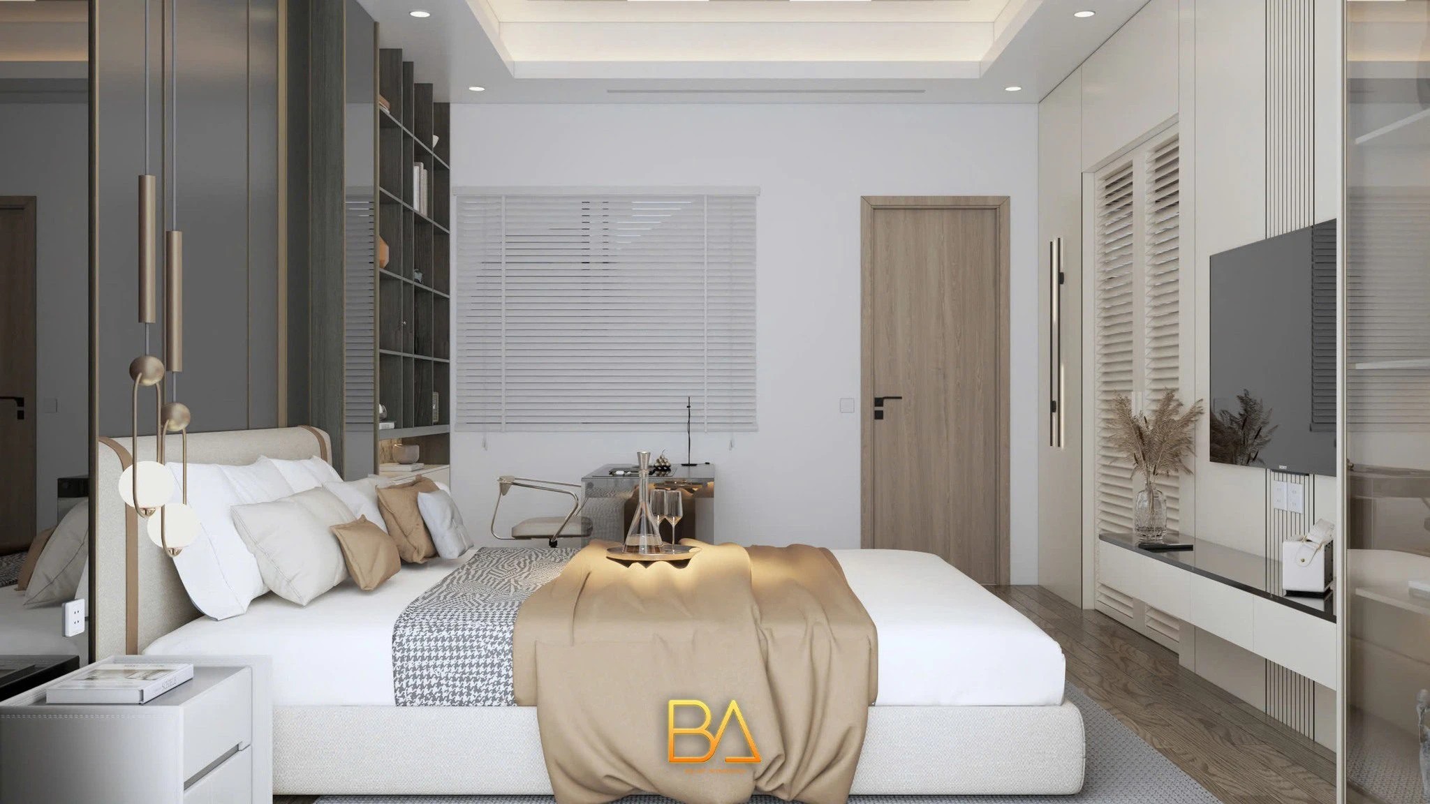 Sketchup Model Free Download Modern Bedroom Vray ID 101000750 (Tran Minh Vuong)